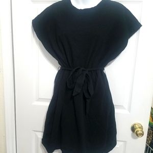 Like NEW Forever 21 Black Tunic Top Wide Sleeve L